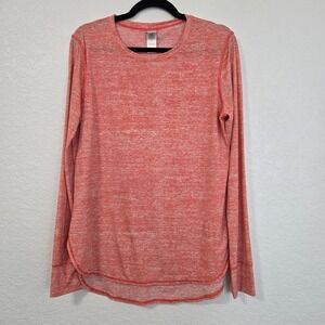 Tommy Bahama Islandactive Coral Heathered Long Sleeve Sun Guard Protection Top L